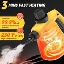 Steam Cleaner for Home, Cauzyart Pressurized HandHeld Steamer for Cleaning with 11pcs Accessories and Safety Lock, Multi-Purpose Steamer for Bathroom,Tile, Window and Car by TinyTreasures Baby Boutique