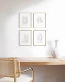 HAUS AND HUES Beige Oak Wood 11x14 Picture Frame, Set of 4, Natural Finish by CozyNest Decor
