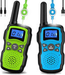 Wishouse Rechargeable Walkie Talkies for Kids Long Range with USB Charger,Outdoor Camping Games with Flashlight Indoor Fun Army Toys for Boys Girls Family,Xmas Birthday Gift for 3-12 Year Old Children by TinyTreasures Baby Boutique