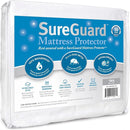 SureGuard Twin Size Mattress Protector - 100% Waterproof, Hypoallergenic - Premium Fitted Cotton Terry Cover White by TinyTreasures Baby Boutique