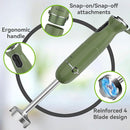 Immersion Blender Handheld 5 in 1 Hand Blender, 1000W Hand Mixer Stick, BPA-Free 12 Speed Handheld Blender with Mixing Beaker, Chopper, Whisk and Milk Frother for Soup, Smoothies, Sauce, Baby Food by TinyTreasures Baby Boutique