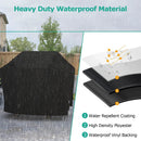 SunPatio Grill Cover 55 Inch, Outdoor Heavy Duty Waterproof Barbecue Gas Cover, UV & Fade Resistant, All Weather Protection Compatible for Weber Charbroil Nexgrill Kenmore Grills and More, Black by GreenHaven Gardens