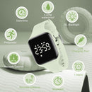 Kids Watches for Girls Boys Digital Sport Watch with Step Counter Pedometer Vibration Alarm Clock, No App Waterproof Fitness Tracker Kids Watch Boys Girls Teens Students Ages 5-16 by TinyTreasures Baby Boutique