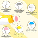 Baby Nail Trimmer Electric, 6 in 1 Baby Nail File Clippers Infant Grooming Kit Manicure Set for Toddler or Adults, Yellow by TinyTreasures Baby Boutique