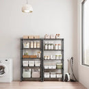 1250 lbs 5 Tier Shelf Metal Storage Shelves Shelving Wire Rack Heavy Duty Closet Organizers for Garage Kitchen Bathroom Laundry Black 13.8" D x 29.5" W x 59.5" H by CozyNest Decor