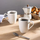 GBHOME 16oz Coffee Mugs Set of 6, Large Ceramic Coffee Mugs for Man, Woman, Dad, Mom, Modern Coffee Mugs Set with handle for Tea/Latte/Cappuccino/Milk/Cocoa. Dishwasher&Microwave Safe,White by CozyNest Decor