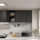 Wall Cabinet Storage,Steel Cabinet with Locking,Metal Storage Cabinet for Home Office,Kitchen by CozyNest Decor