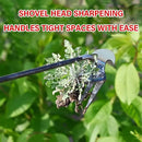 Amposei Weeding Artifact Uprooting Weeding Tool, Multifunctional Weeder, Hand Weeder Tool, Stand Up Weed Puller Tool with Handle for Garden Yard Farm Weed Removal (20in, Metal 2PCS) by GreenHaven Gardens