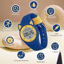 Kids Watches for Girls Boys Digital Sport Watch with Step Counter Pedometer Vibration Alarm Clock, No App Waterproof Fitness Tracker Kids Watch Boys Girls Teens Students Ages 5-16 by TinyTreasures Baby Boutique