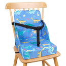 Toddler Booster Seat for Dining Table, 12.6x3.34 Inch Portable High Chair for Travel, Compact Lightweight With Adjustable Straps for Baby (Dinosaur) by TinyTreasures Baby Boutique