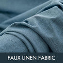 MIULEE Linen Texture Curtains for Bedroom Solid 100% Blackout Thermal Insulated Dusty Blue Curtains Grommet Room Darkening Drapes Luxury Decor for Living Room Nursery 52x96 Inch (2 Panels) by TinyTreasures Baby Boutique