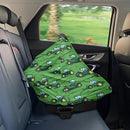 Binienty Baby Car Seat Cover for Boys Girls - Green Truck Multi Use Baby Nursing Scarf, Shopping Car/High Chair/Stroller Portector Decor by TinyTreasures Baby Boutique