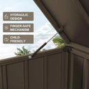 PURPLE LEAF Outdoor Deck Box 150 Gallon Waterproof Lockable Storage Box Container with Lid Deck Organization for Patio Cushions Side Table Pool Accessories Garden Tools, Brown by CozyNest Decor
