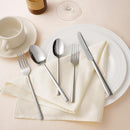 KINGSTONE Silverware Set, 20-Piece Forged Flatware Set Cutlery Set Premium Stainless Steel, Service for 4, for Kitchen, Home, Wedding, Party, Mirror Polished and Dishwasher Safe by CozyNest Decor