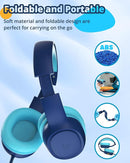 Tronsmart Kids Headphone for School Travel, Foldable Safe Volume 85/93dB, HD Stereo Sound Over-Ear Boys Girls Headphones for Kid, 3.5mm Kids Headphones with Cord for iPad, Kindle, Tablets,KH01(Blue) by TinyTreasures Baby Boutique