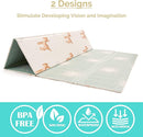 JumpOff Jo - Extra Large Waterproof Foam Padded Play Mat for Infants, Babies, Toddlers, Play Pens & Tummy Time, Foldable Activity Mat, 77 x 70 x 0.6 inches by TinyTreasures Baby Boutique
