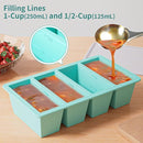 Silicone Freezer Tray for Sauce Cube: GGOW Silicone Freezing Tray for Broth Soup Storage - Freeze 250mL 125mL Souped Portion by TinyTreasures Baby Boutique