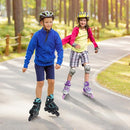 Nattork Blade Roller Skates for Boys with Light Up Wheel, Outdoor & Indoor Illuminating Black Inline Skates for Boys Little Kids Toddler Ages 5-8 4 5 6, Beginners by TinyTreasures Baby Boutique