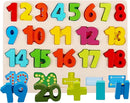 Wooden Puzzles for Toddlers, Kesletney Wooden Alphabet Number Shape Learning Puzzles for Kids, 3 in 1 Montessori Preschool Educational Toys for Boys Girls Ages 3 4 5 Years Old by TinyTreasures Baby Boutique
