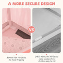 INFANS Kids Play Tent with Washable Mat Star Light Windows, Anti-Trip Large Playhouse Toys for Children Boys Girls, Indoor Outdoor Princess Tents Castle for Toddlers (Pink) by TinyTreasures Baby Boutique