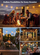 Brightown Outdoor String Lights 35FT with 10+1 Shatterproof Edison Bulbs, Waterproof Hanging Patio Lights Outside for Backyard Deck Garden Party Xmas Decor, 2700K by GreenHaven Gardens