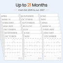 SUNEE Wall Calendar 2025-2026 Large 22.75"x15.5", 21 Month Calendar from October 2025 to June 2027, Vertical Extra Large Monthly Calendar 2026 for Wall, White by TinyTreasures Baby Boutique