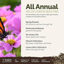 Eden Brothers All Annual Wildflower Mixed Seeds for Planting, 1 lb, 480,000+ Seeds with Sunflower, Indian Blanket, Scarlet Flax | Attracts Pollinators, Plant in Spring, Zones 3, 4, 5, 6, 7, 8, 9, 10 by GreenHaven Gardens