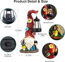 Solar Gnome Garden Statue Lights Gnome Figurine with Solar Lantern, Outdoor Garden Succulent Waterproof Ornaments Decorations for Yard, Lawn, Patio – Ideal Gift for Women, Mom, Grandma, Etc. by GreenHaven Gardens