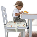Toddler Booster Seat for Dining Table, Portable Booster Seat for Kitchen Chair, 4 Inch High-Density Foam Cushion with Adjustable Safety Straps and Non-Slip Bottom, Perfect for Kids Travel and Daily by TinyTreasures Baby Boutique