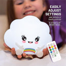 Lumipets Remote Control Silicone Night Light for Kids - Cloud Design with 9 Soft Colors & Sleep Timer - Rechargeable, Battery-Operated Lamp for Bedroom | Baby Nursery, Toddler, Girls, Boys by TinyTreasures Baby Boutique