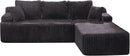 Hobestluk Modular Sectional Sofa Couches 108" L-Shape Couch 3 Seat Modular Sofa Memory Foam Sectional Couches for Living Room, Boneless Couch with Oversized Chaise (Grey, Right Facing) by CozyNest Decor