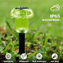 Halloween Solar Lights Outdoor 16 Pack Green LED Waterproof Mushroom Outside Lights for Yard Garden Patio Pathway Walkway Landscape Halloween Decorations by CozyNest Decor