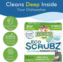 Dishwasher Cleaner, Heavy Duty, Septic Safe, Removal of Odors, Limescale, Smell, Grime, and Calcium - 12 Tablets - 12 Month Supply - Unscented by TinyTreasures Baby Boutique