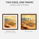 Homeforia 11x11 Picture Frame Brown, High-End Dark Oak 11 x 11 Square Brown Wood Frames with Mat 9 by 9 Photo, 11by11 Wooden Walnut Poster Frame Matted to 9x9 Print, Tempered Glass, Wall Kit, Set of 1 by CozyNest Decor