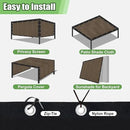 Outdoor 90% Sun Shade Cloth with Grommets, 6 X 20 FT Pergola Shade Cover for Garden Patio Carport Kennel Swimming Pool, Mocha (We Make Custom Size) by GreenHaven Gardens
