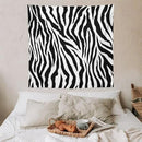 HZOHNAGO Zebra Print Tapestry Nature Wild Animals Black and White Stripe Printed Wall Tapestry Painting Wall Hanging for Bedroom Living Room Dorm 60" W x 60" H by CozyNest Decor