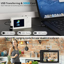Upgrade Digital Camera, FHD 4K 44MP Autofocus Digital Point and Shoot YouTube Camera with 16X Zoom, 32GB SD Card, Compact Digital Camera Cheap for Teens Boys Girls Kids White by TinyTreasures Baby Boutique