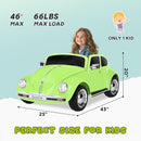 12V Kids Electric Car, Power Wheels with Remote Control, Ride on Car Toys with LED Light, 3 Speeds, Music, Green by TinyTreasures Baby Boutique