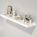 Floating Shelves for Wall,48" W x 9.3" D x 1.5" H, Wooden Wall Mounted Display Shelves with Invisible Brackets for Living Room, Bedroom, Bathroom, Kitchen Decor and Storage, Set of 1, White by CozyNest Decor