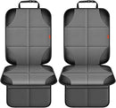 Car Seat Protector 1 Pack Car Seat Cushion Mat Thickest Padding,Waterproof 600D Fabric Car Seat Covers for Non-Slip Backing Mesh Pockets for Baby and Pet (Gray, 2 Pack) by TinyTreasures Baby Boutique