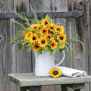 AmyHomie Artificial Sunflower Bouquets,2 Bunches Fake Flowers for Outdoors Baby Shower Home Wedding Fall Decor, Bride Holding Flowers,DIY Garden Craft Art Decor by GreenHaven Gardens