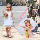 Accmor Toddler Harness Leash, 3 in 1 Cute Butterfly Kids Leash + Anti Lost Wrist Link for Outdoor Travel, Adorable Child Walking Harness Wristband Assistant Strap Belt Protector for Baby Girls (Pink) by TinyTreasures Baby Boutique