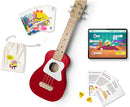 Loog Wood Soprano Ukulele for Kids & Beginners, App & Lessons, All Ages (Red) by TinyTreasures Baby Boutique