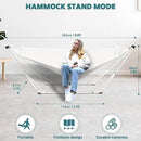 Anyoo 2 in 1 Hammock and Swinging Chair with Collapsible Steel Stand & Carrying Case,Portable & Adjustable,Easy Set Up for Outdoor,Indoor,Porch Swing,Patio,Garden,Camping Trip by GreenHaven Gardens