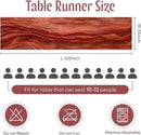 Sioloc Terracotta Table Cloth Cheesecloth Table Runner 10ft Rustic for Tea Wedding Party Baby Bridal Centerpiece Fall Decor for Home Halloween Thanksgiving by CozyNest Decor