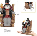 Whimsical Cat Garden Decor Statues Outdoor Solar Lights for Yard Art Fall Home Halloween Decoration Figurine Lawn Ornament - Unique Cat Lovers Gifts for Housewarming Gardening Women Mom Grandma by CozyNest Decor