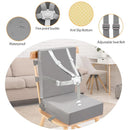 Toddler Booster Seat for Dining Table, 5 Point Buckle Child Booster Seat for Table with Backrest, PU Waterproof Easy Cleaning Dining Booster Seat Adjustable Seat Belts & Non-Slip Bottom (Grey) by TinyTreasures Baby Boutique