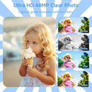 Digital Camera 4K, Upgrade Black Cameras for Teens, Autofocus Digital Point and Shoot Camera for Kids with 16X Zoom, 64GB SD Card, Compact Small Camera for Boys Girls Teens Kids Gift by TinyTreasures Baby Boutique