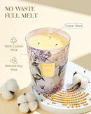 M&SENSE Extra Large Lavender Soy Candles for Home Scented 35oz 150 Hour Long Lasting Slow Burning, 3-Wick Natural Aromatherapy Candle Highly Scented Home Fragrance Gift for Women Men by CozyNest Decor