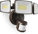 Onforu 75W LED Motion Sensor Outdoor Lights, Dusk to Dawn Flood Light Outdoor Motion Sensor, Hardwired Security Lights Floodlights Outside 7500LM 6500K Daylight IP65 Waterproof (Brown) by GreenHaven Gardens
